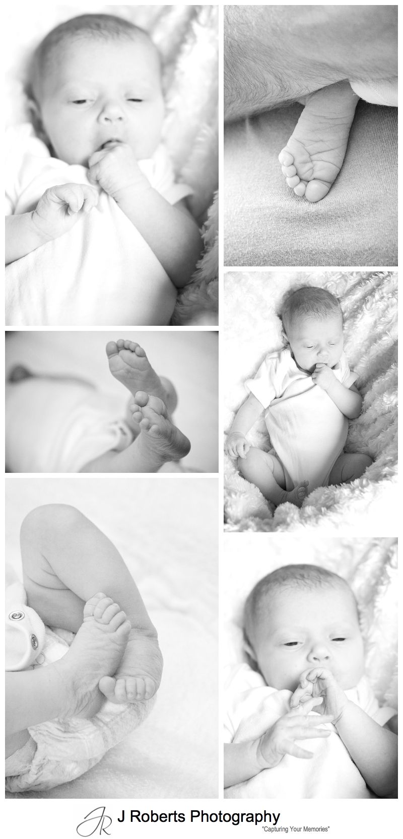 B&W details photographs of a baby girl - sydney baby portrait photography